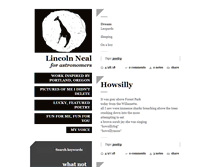 Tablet Screenshot of lincolnneal.com